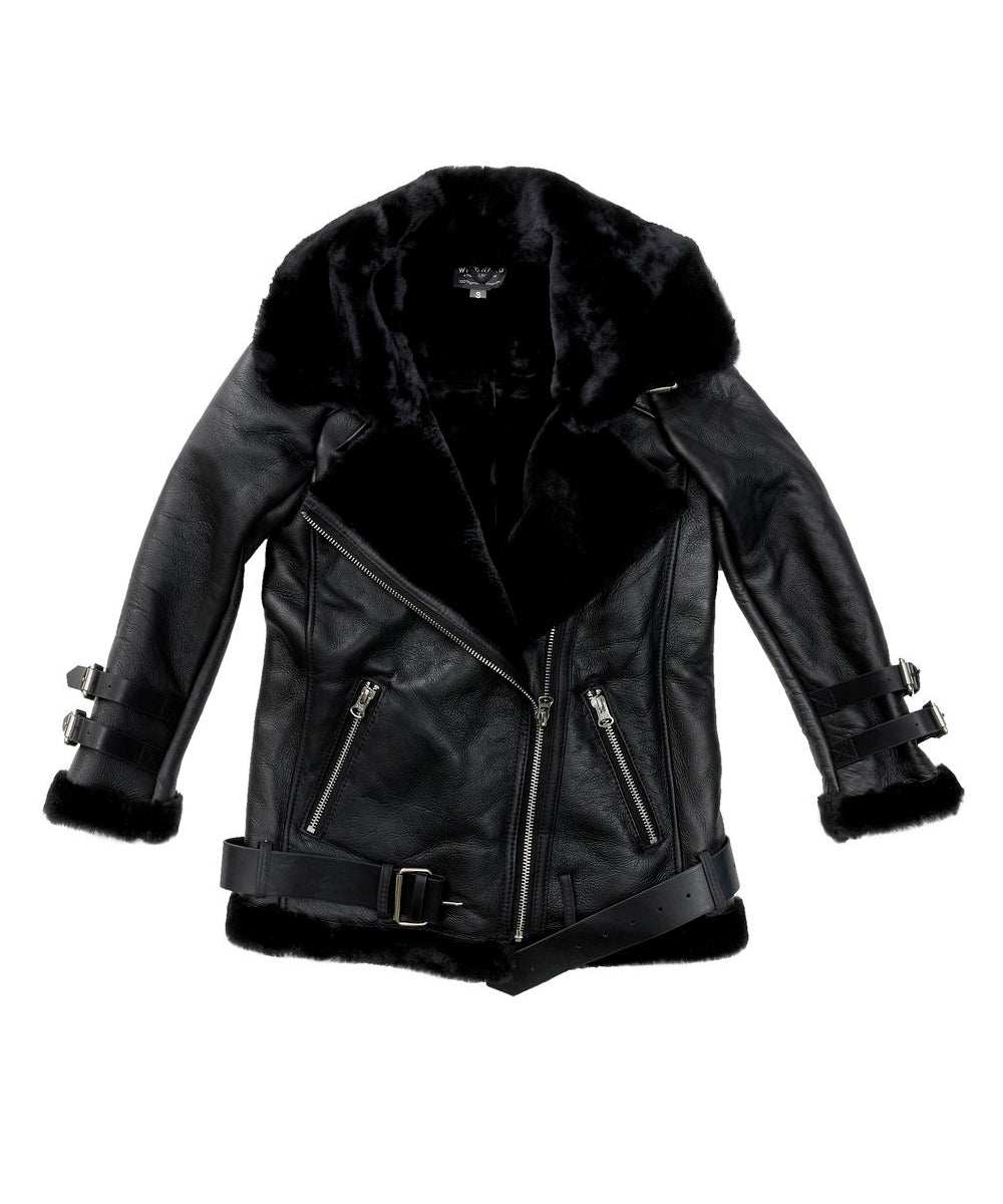 Nappa Biker Sheepskin Women's Jacket - Assuie UGG Wear