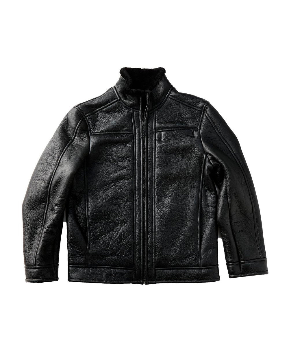 Nappa Biker Bomber Sheepskin Men's Jacket - Assuie UGG Wear