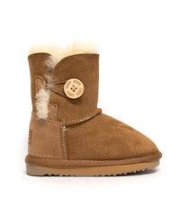 Classic short kids' button boots - Assuie UGG Wear
