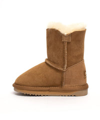Classic short kids' button boots - Assuie UGG Wear