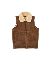 Nappa Bomber Sheepskin Men's Vest - Assuie UGG Wear