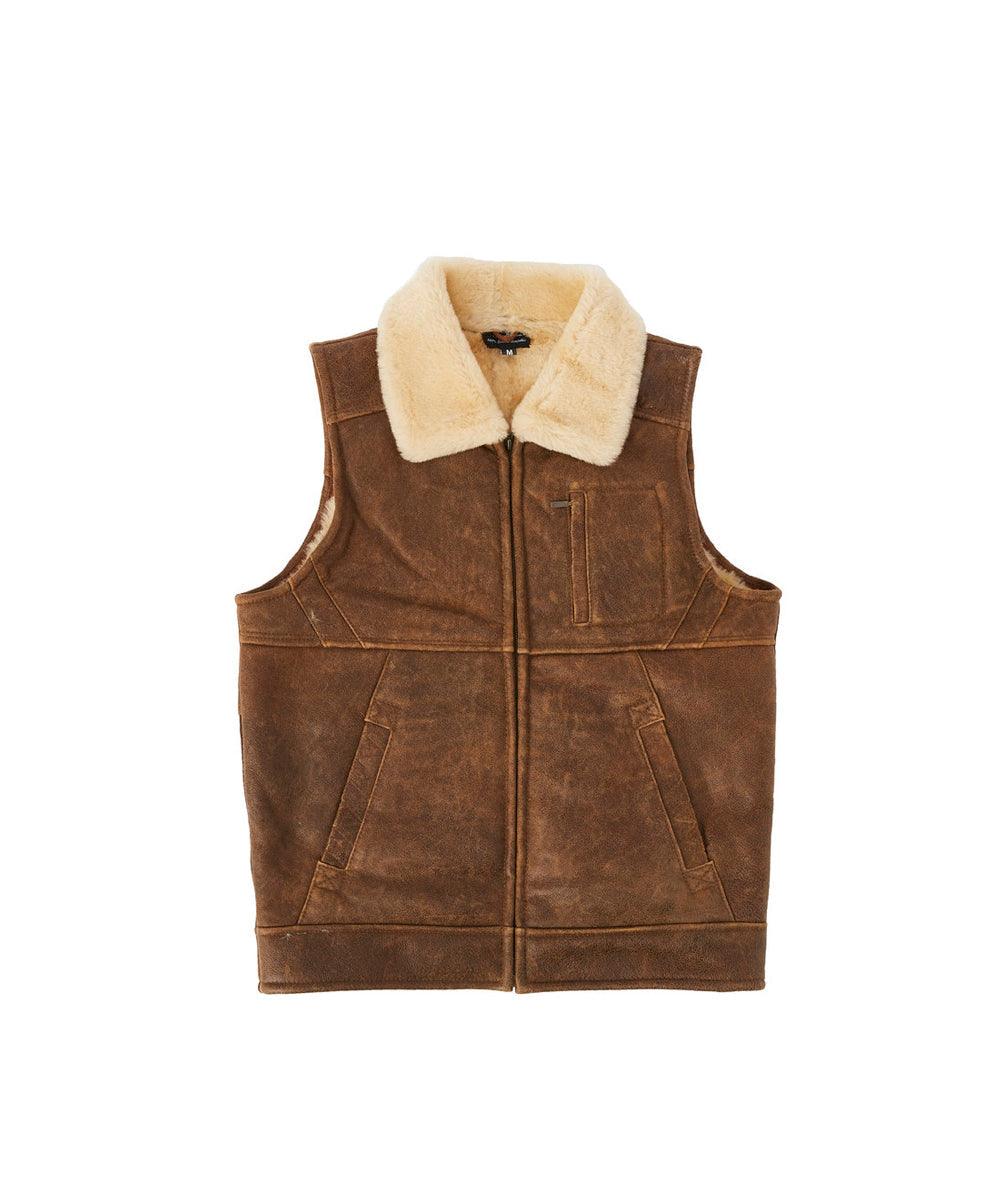 Nappa Bomber Sheepskin Men's Vest - Assuie UGG Wear