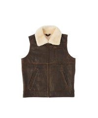 Nappa Bomber Sheepskin Men's Vest - Assuie UGG Wear