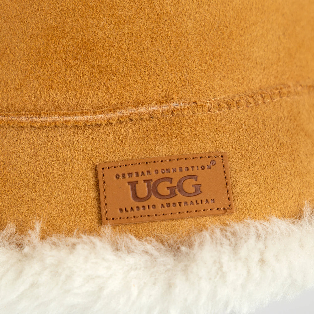 Sheepskin Reversible UGG Bucket Hat - Assuie UGG Wear