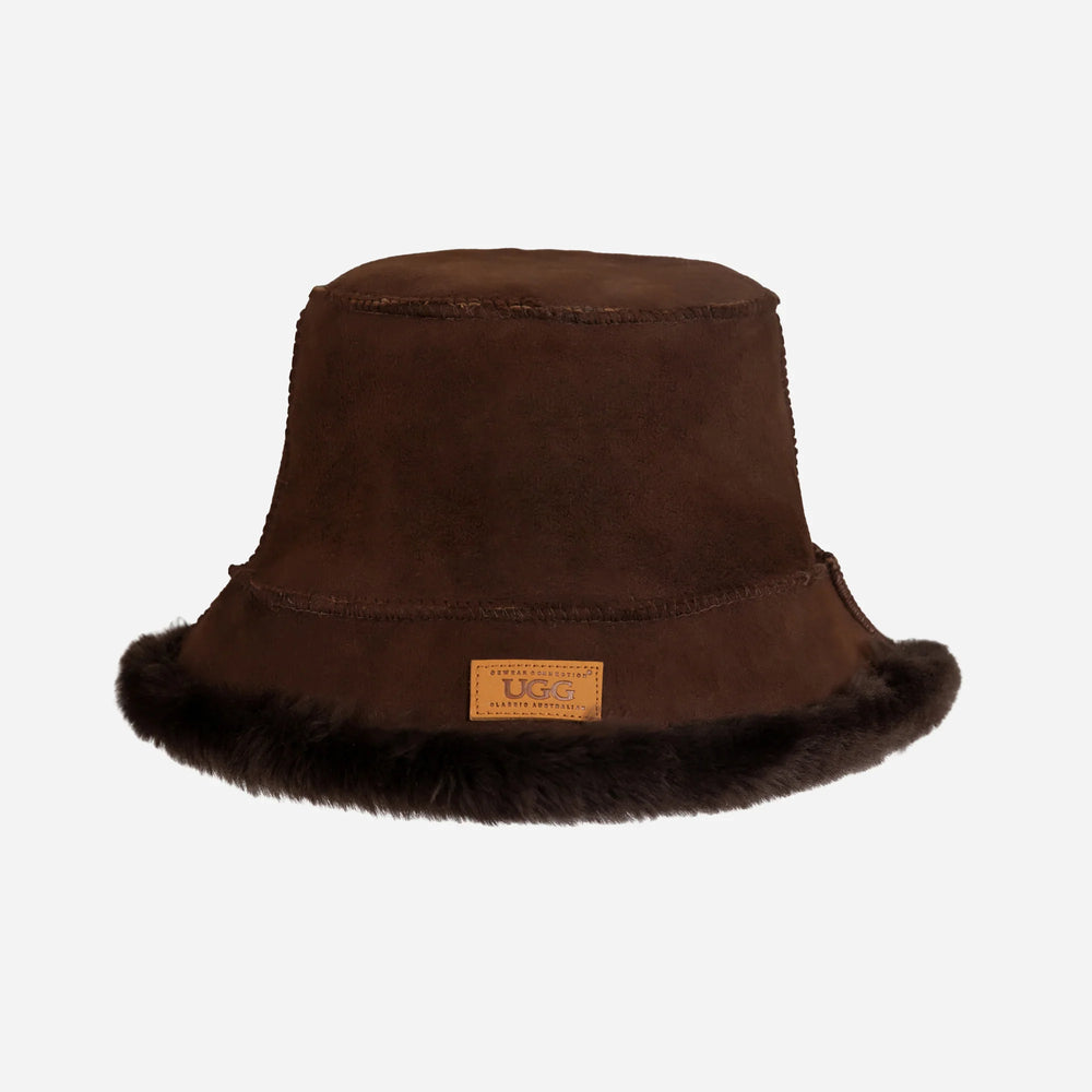 Sheepskin Reversible UGG Bucket Hat - Assuie UGG Wear