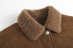 Aspen Women's UGG Shearling Bomber Jacket product detail 4 image