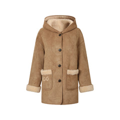 Willow Women's Hooded UGG Shearling Coat main image