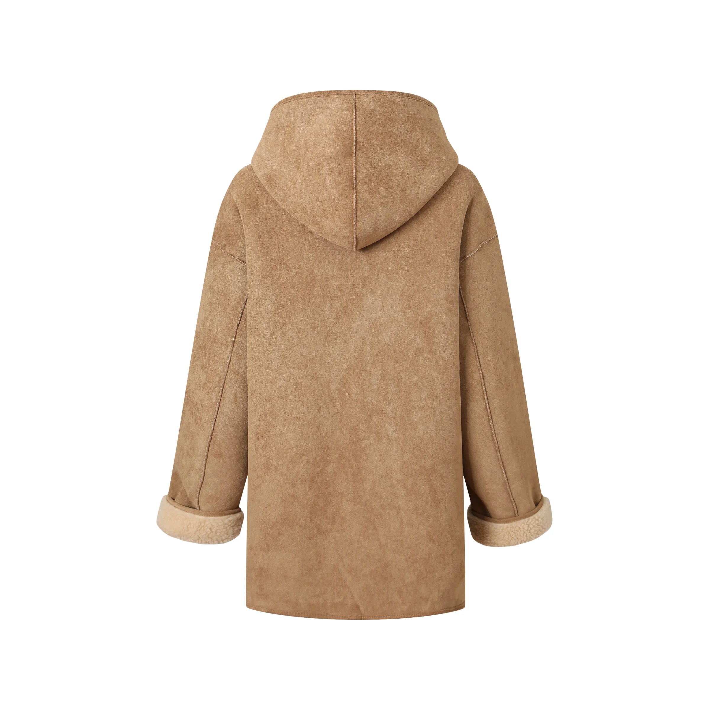 Willow Women's Hooded UGG Shearling Coat product detail 2 image