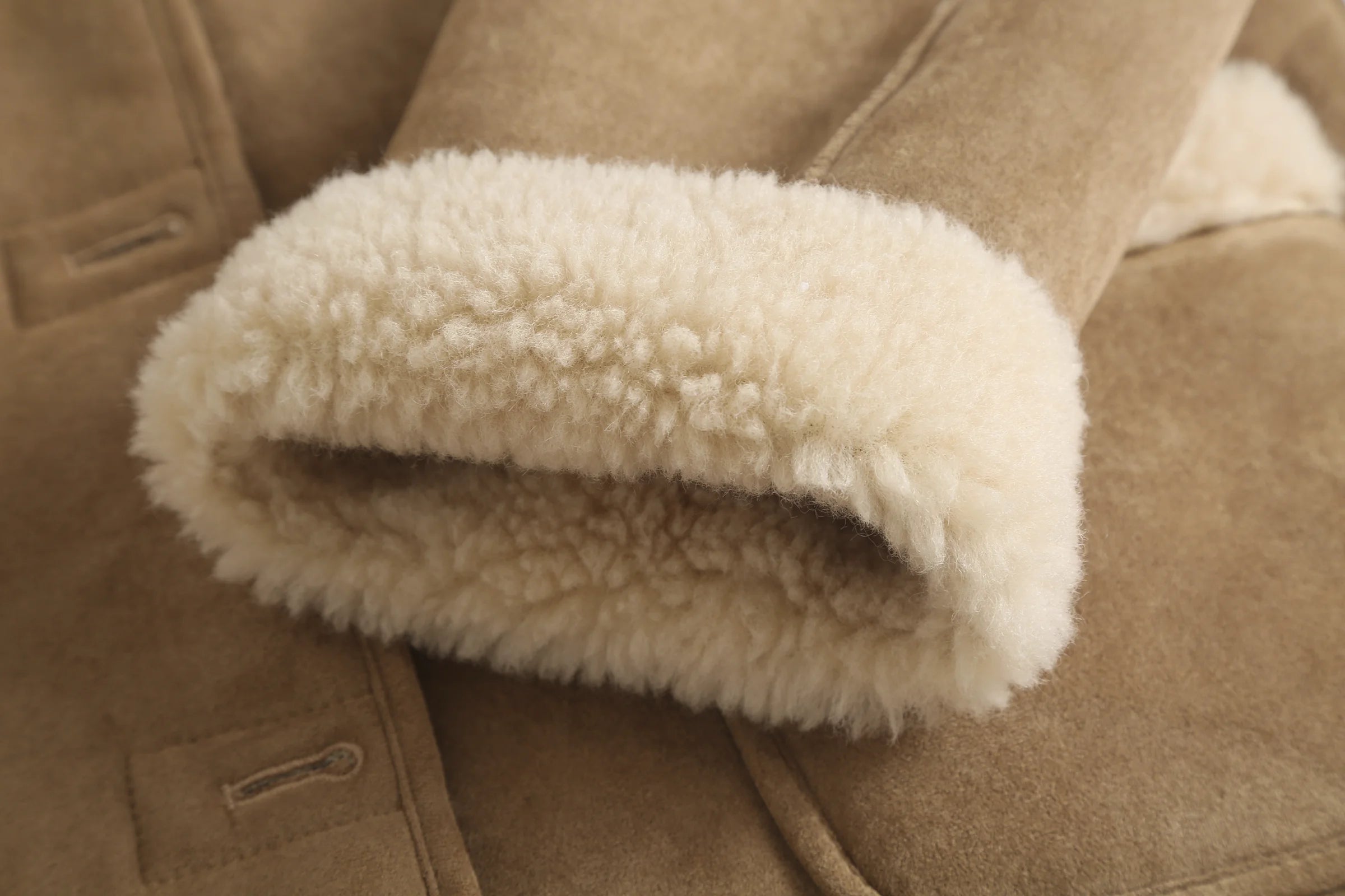 Willow Women's Hooded UGG Shearling Coat product detail 5 image
