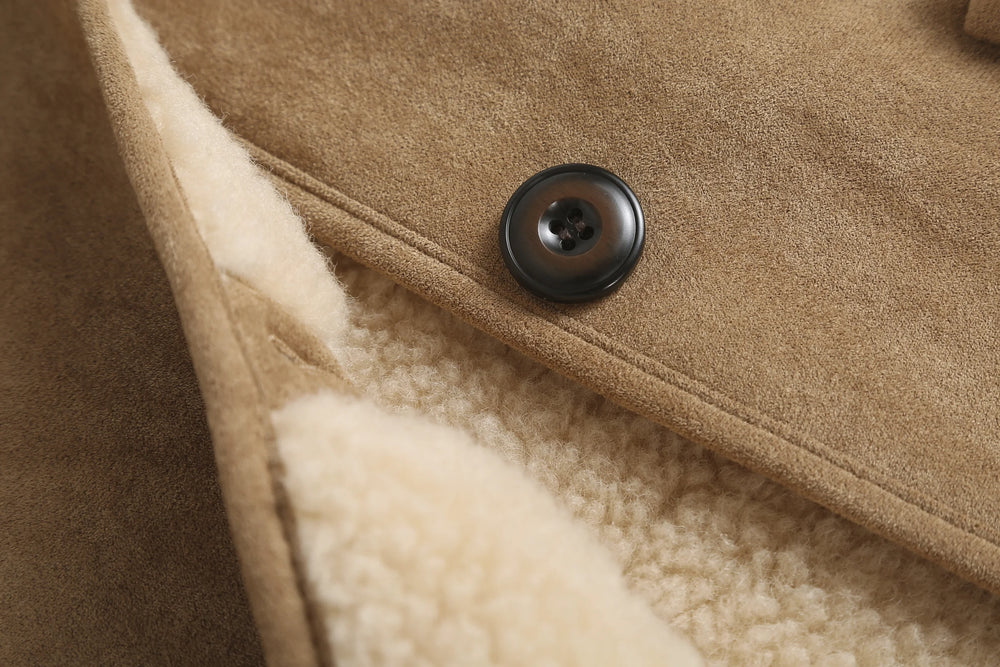 Willow Women's Hooded UGG Shearling Coat product detail 8 image