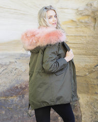 Parka Jacket Green Women's Husky - Assuie UGG Wear