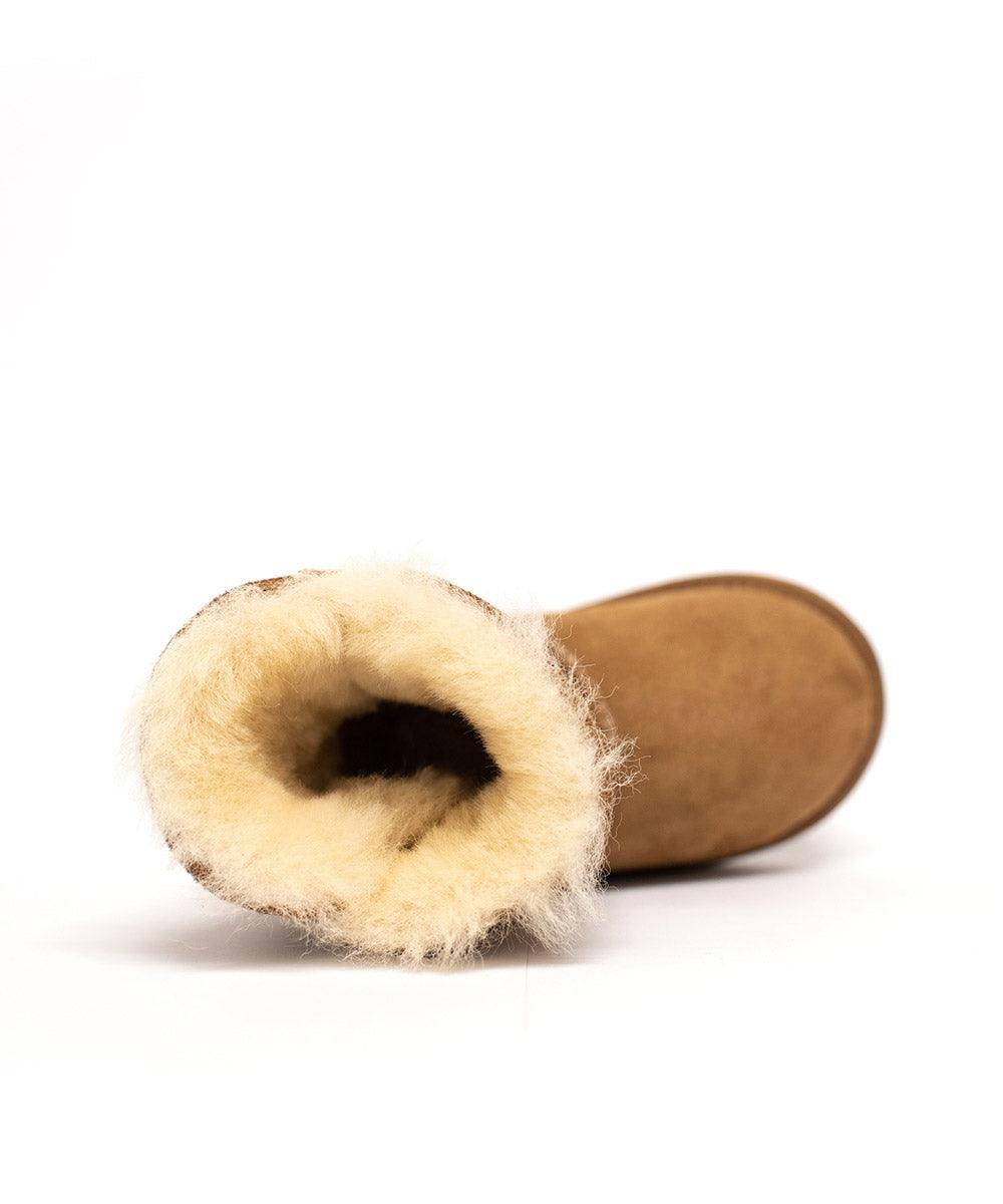 Classic short kids' button boots - Assuie UGG Wear