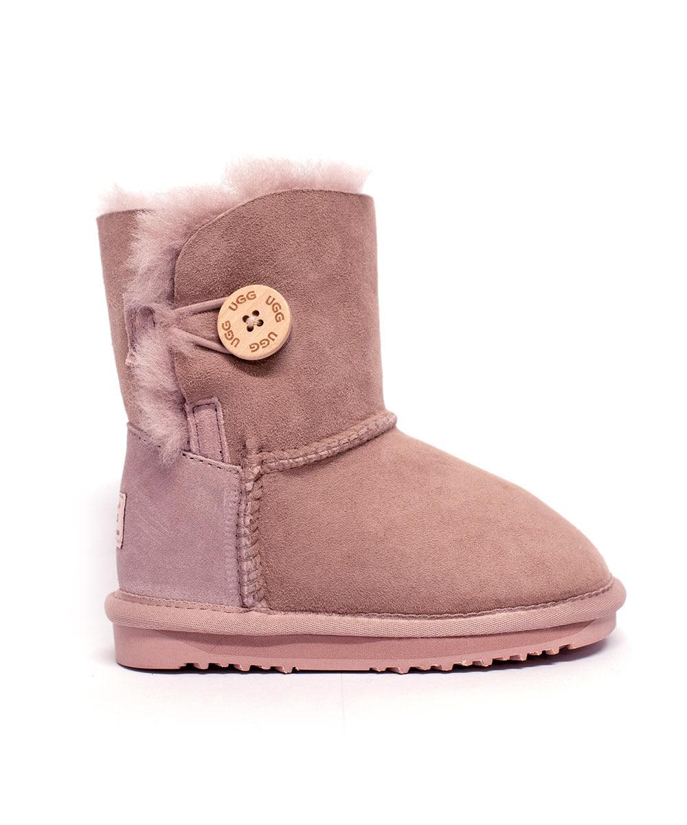 Classic short kids' button boots - Assuie UGG Wear