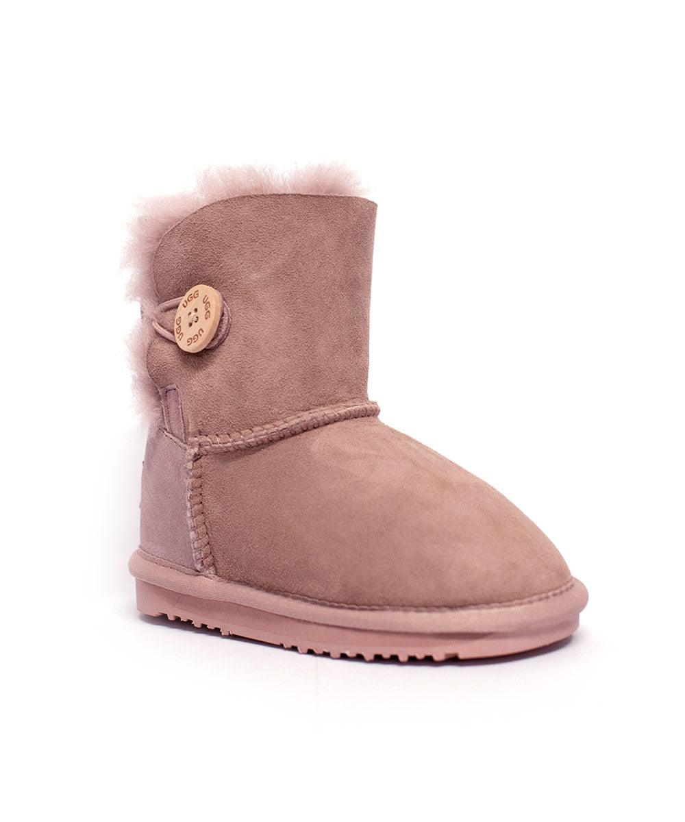 Classic short kids' button boots - Assuie UGG Wear