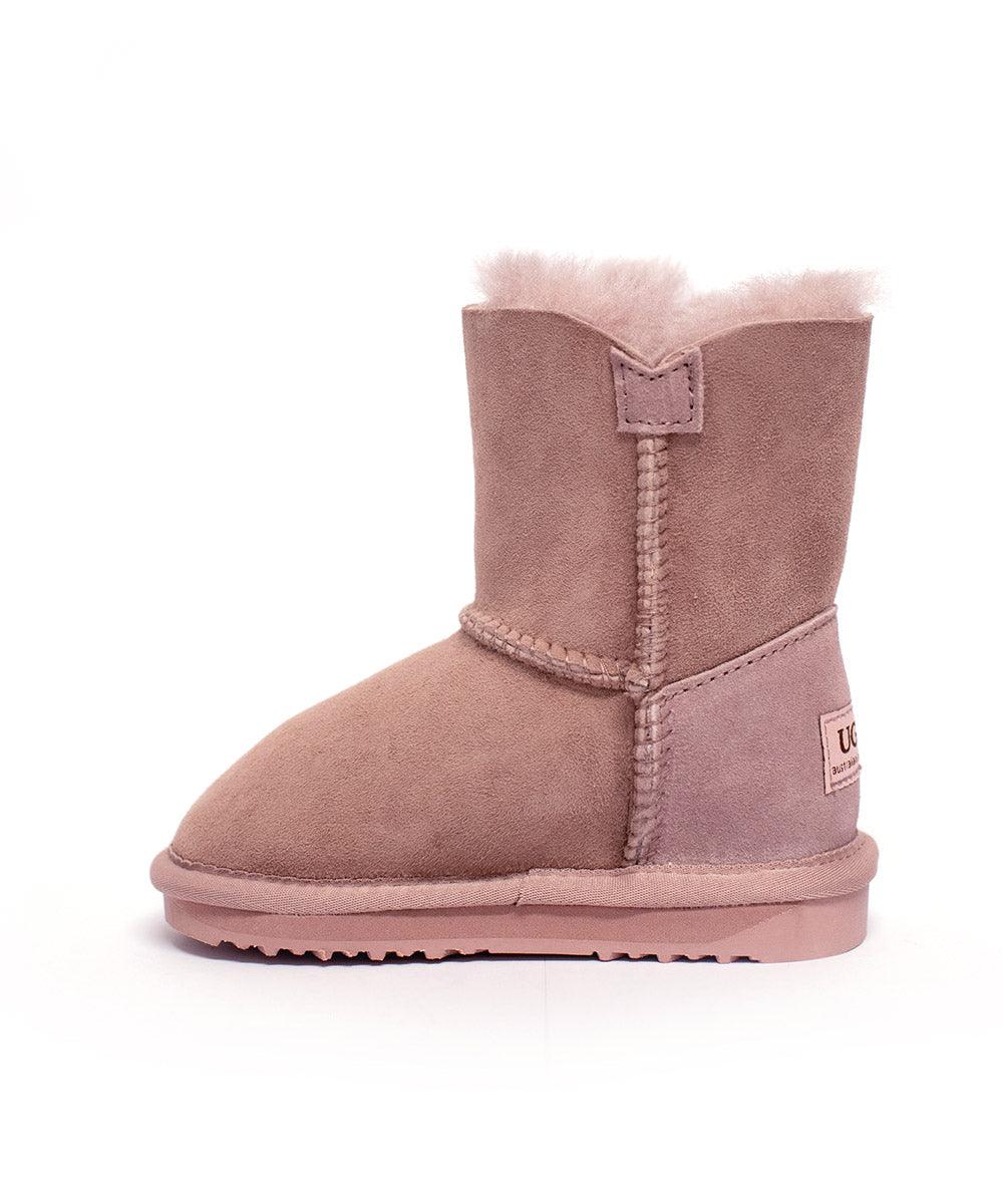 Classic short kids' button boots - Assuie UGG Wear