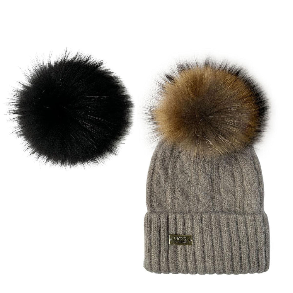 Mitchell-Y UGG Pom Pom Beanies 2P - Assuie UGG Wear