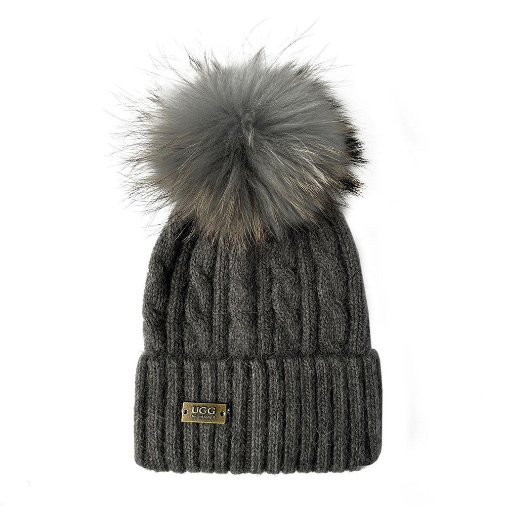 Mitchell-Y UGG Pom Pom Beanies 2P - Assuie UGG Wear