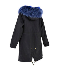 Parka Jacket Black & Navy - Assuie UGG Wear