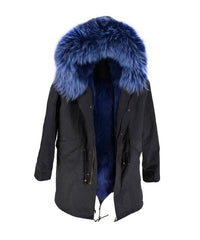 Parka Jacket Black & Navy - Assuie UGG Wear