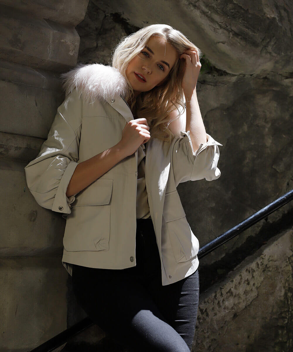 Rex Raccoon Hooded Parka Jacket - Assuie UGG Wear