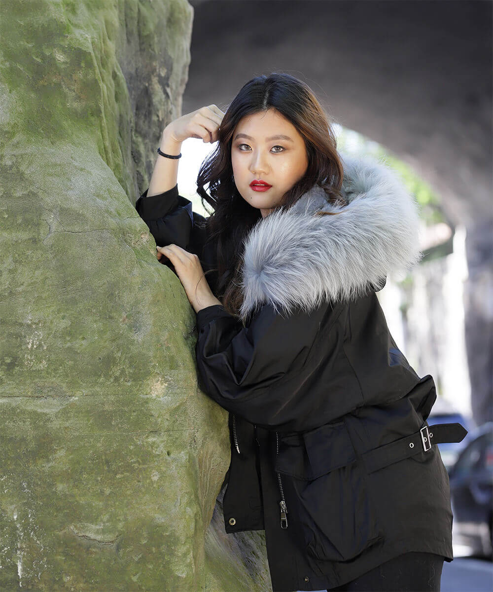 Rex Raccoon Hooded Parka Jacket - Assuie UGG Wear