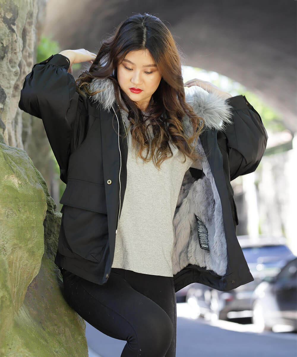 Rex Raccoon Hooded Parka Jacket - Assuie UGG Wear