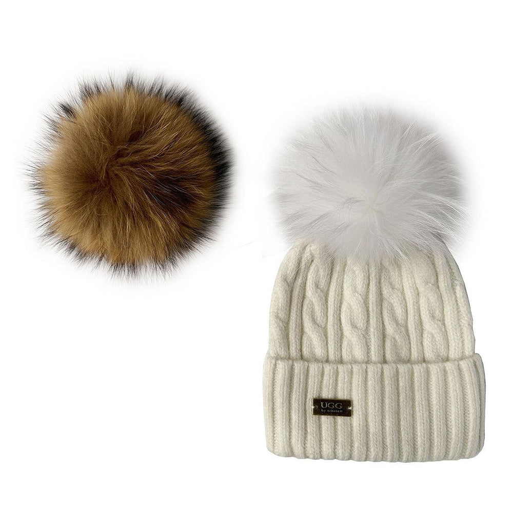 Mitchell-Y UGG Pom Pom Beanies 2P - Assuie UGG Wear