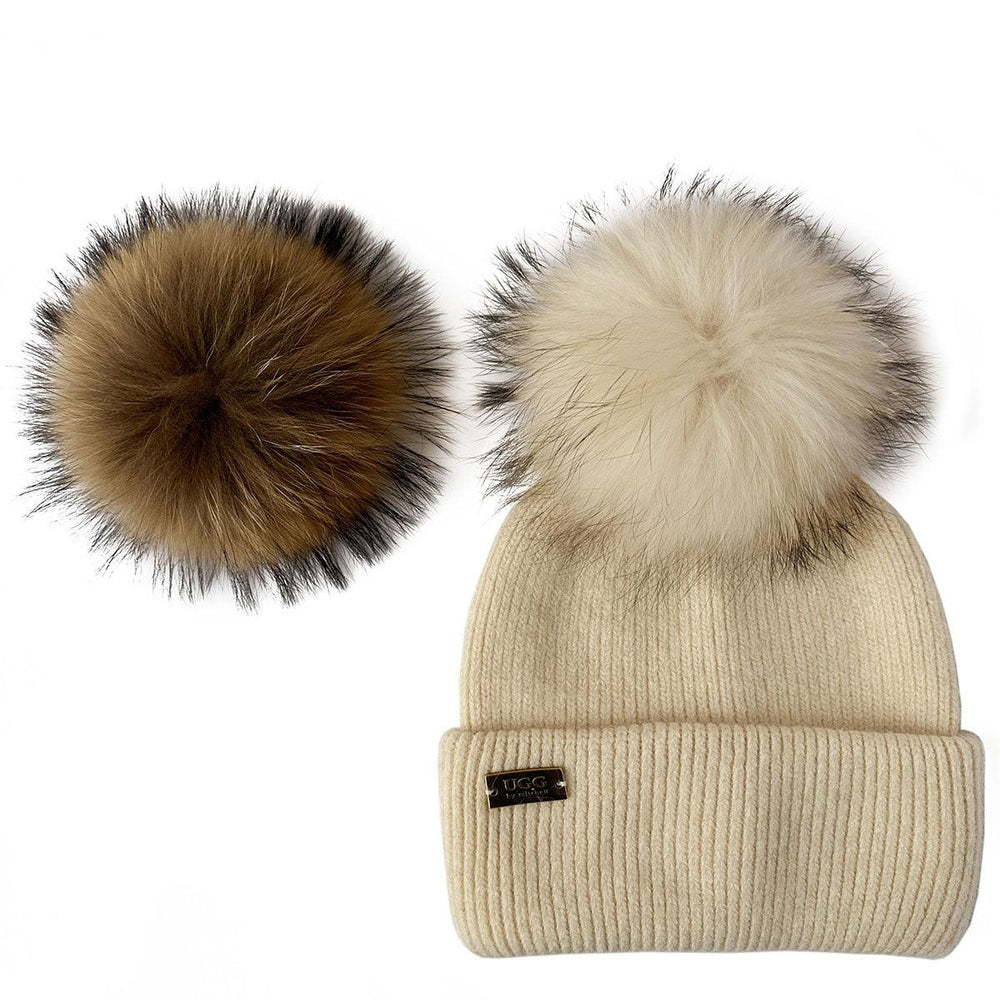 Mitchell-Y UGG Pom Pom Beanies 3P - Assuie UGG Wear