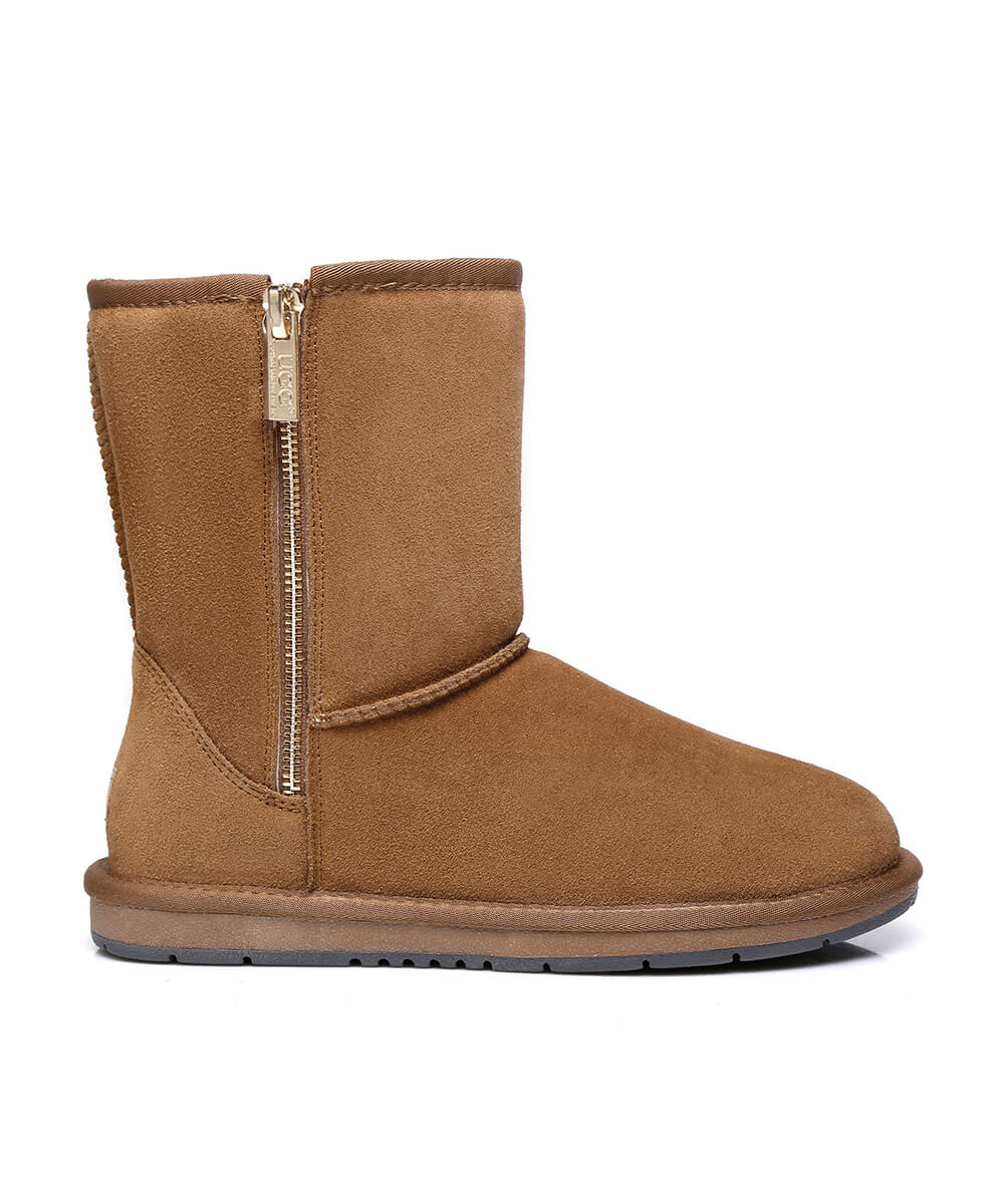 UGG Women's Classic Short Zip Boots - Assuie UGG Wear