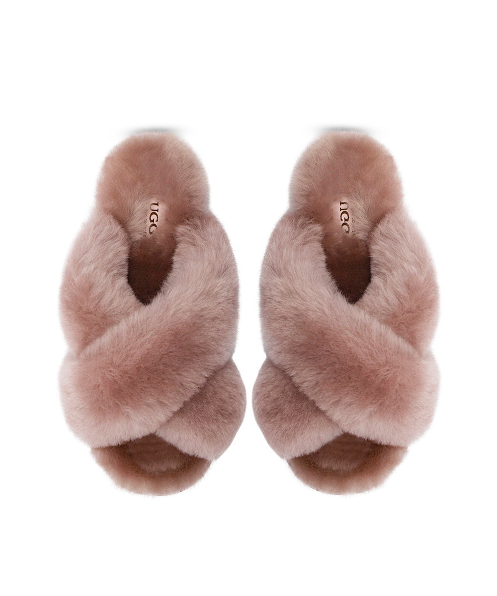 UGG Women's Premium Cross-Over Slippers - Assuie UGG Wear