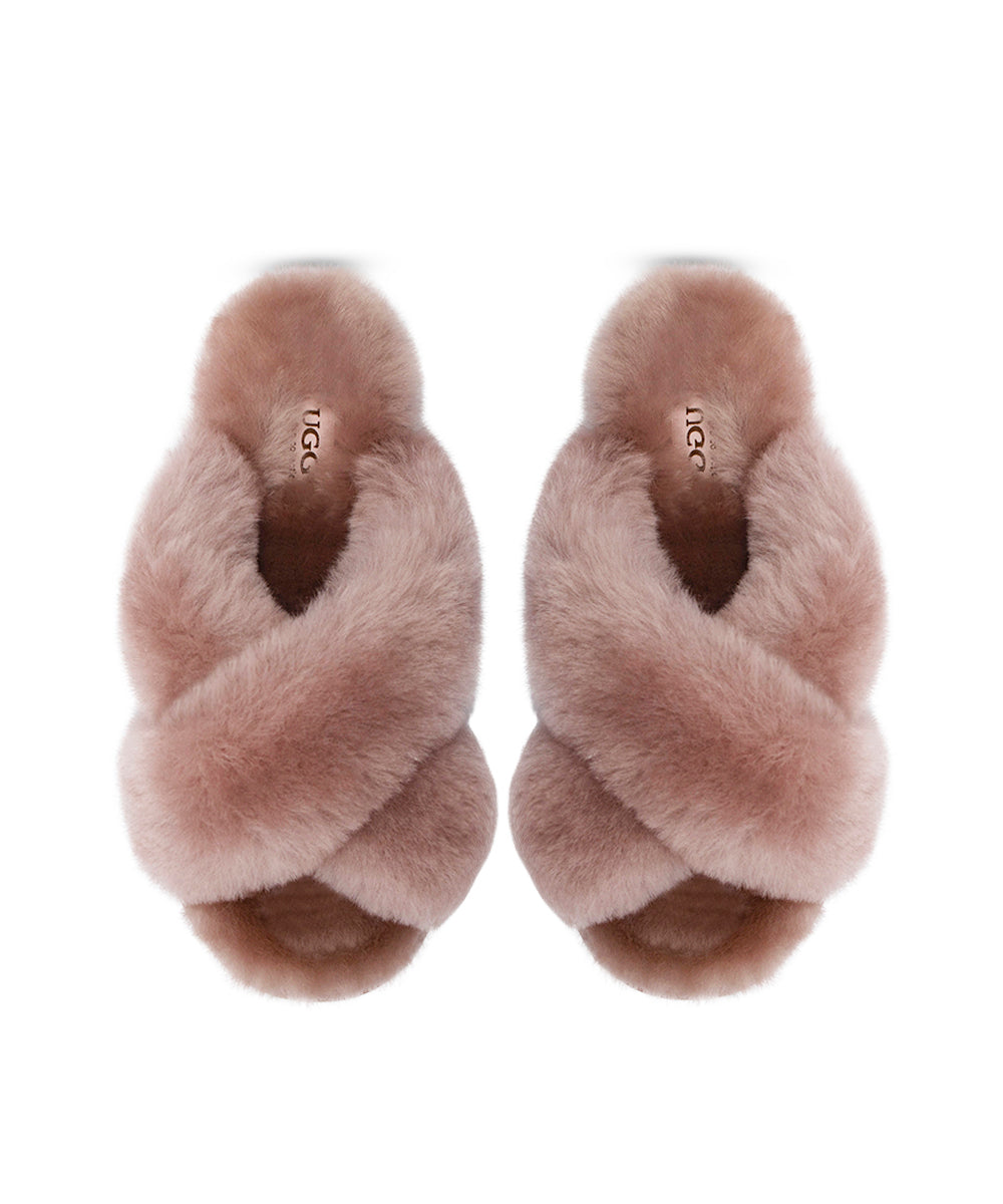 UGG Women's Premium Cross-Over Slippers - Assuie UGG Wear