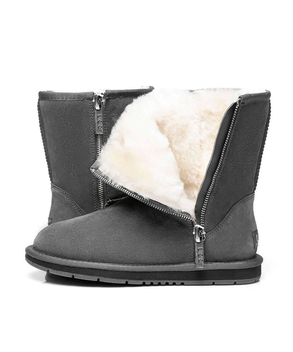 UGG Women's Classic Short Zip Boots - Assuie UGG Wear