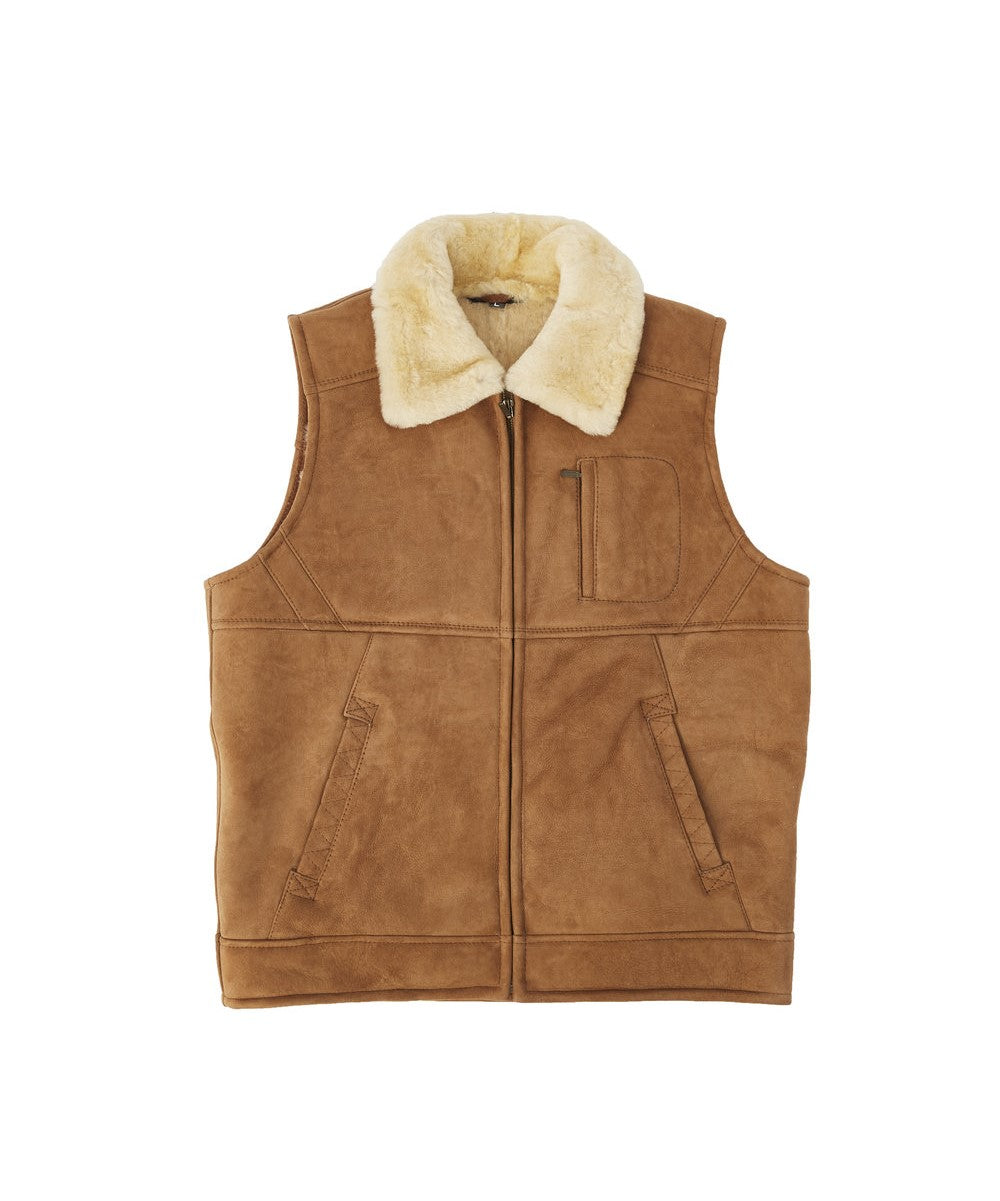 Double Face Men's Sheepskin Vest - Assuie UGG Wear